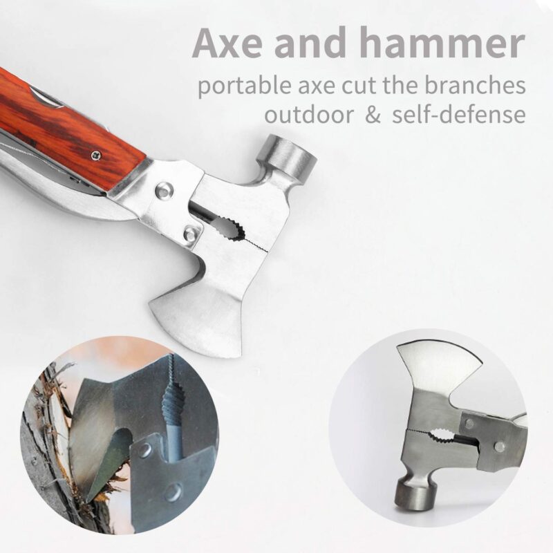 Stainless Steel Multi Functional Hammer Axe(Multicolour) - Image 3
